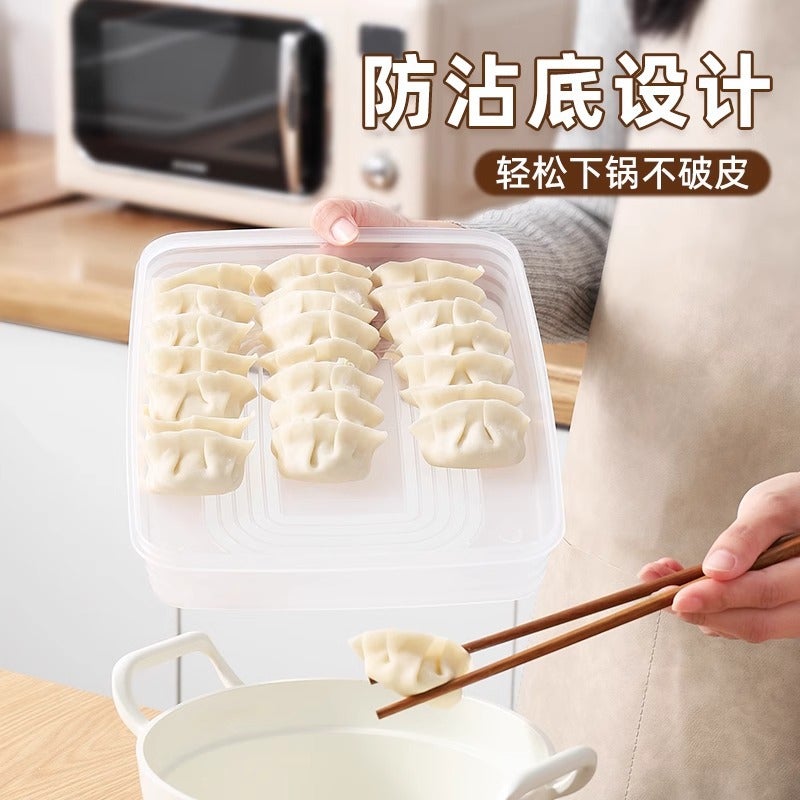 Generation Refrigerator Food Grade Pp Frozen Frozen Wonton Special Dumpling Storage Fresh Freezer Box - Image 4